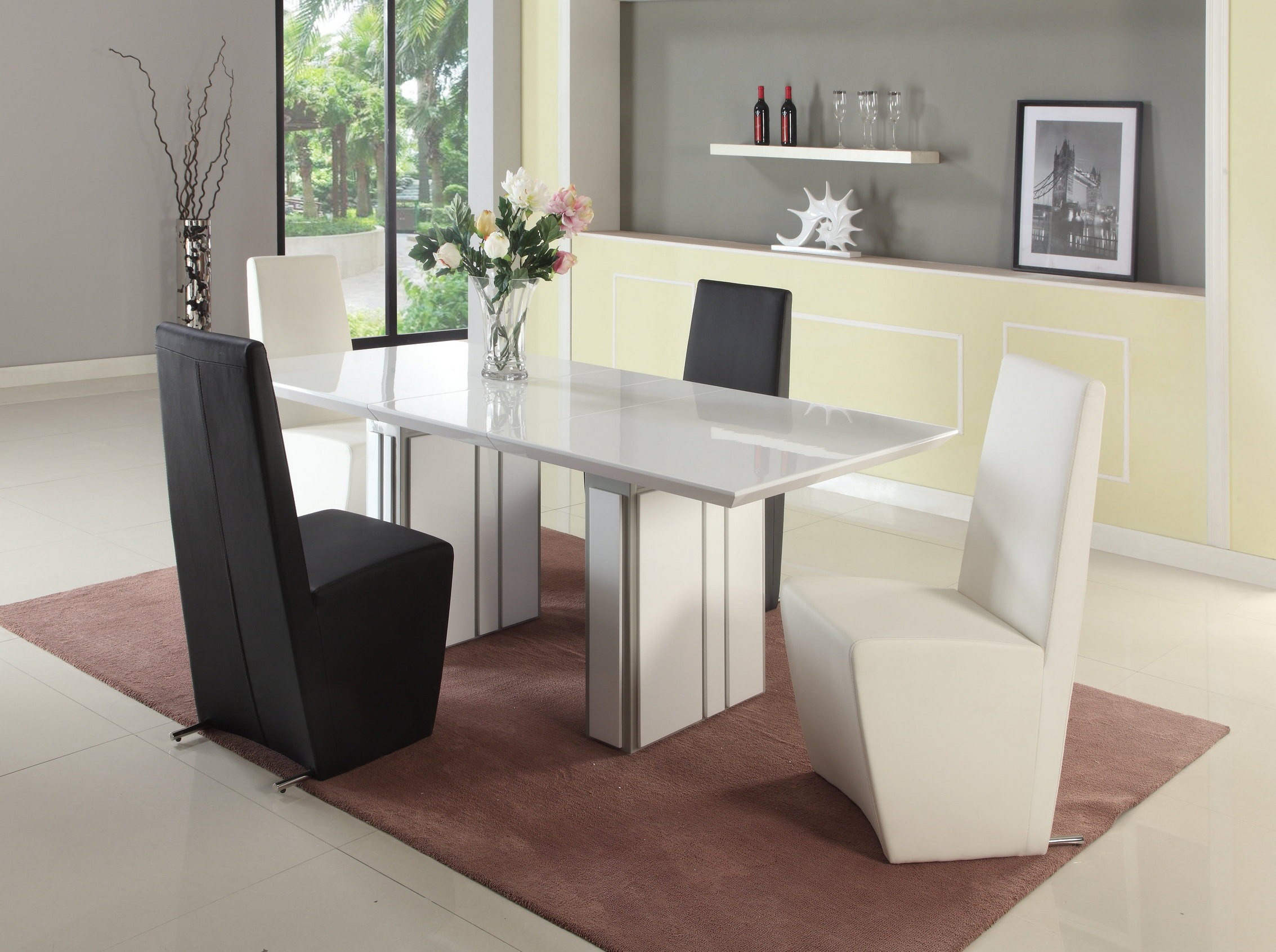 Extendable Modern Furniture Table Set Portland Oregon Chsummer Dining Sets With Chairs
