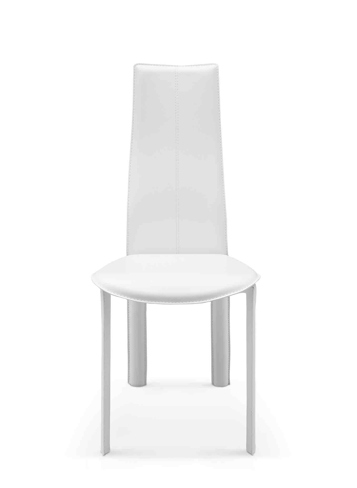 Overnice Rectangular White Glass Top Leather Five Piece Modern Dining - Click Image to Close