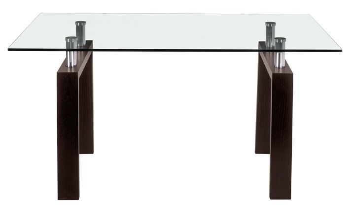 Arcos Table with Clear Tempered Glass Top - Click Image to Close