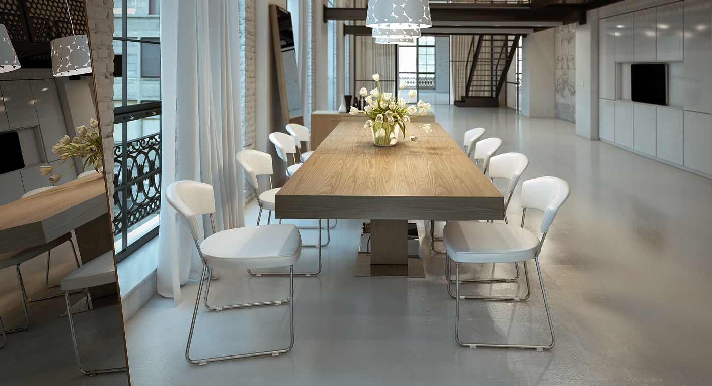 Contemporary Extendable Dining Table With Three Color Options St Contemporary Extendable Dining Table With Three Color Options St Paul Minnesota Mlast