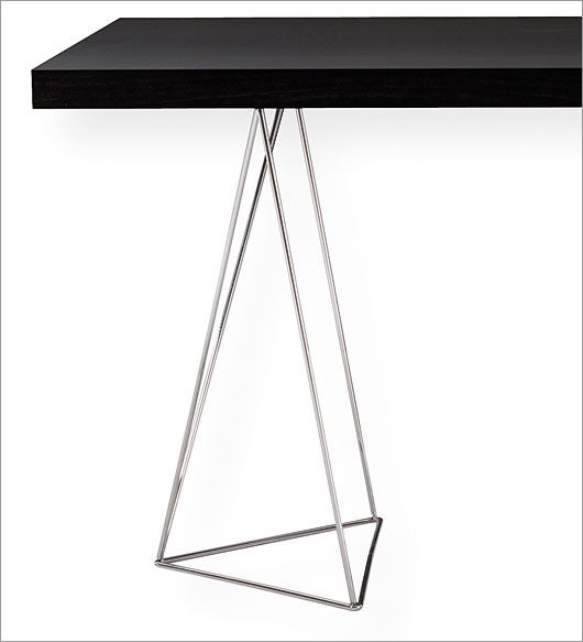 Multi 79 Contemporary Dining Table with Trestles - Click Image to Close