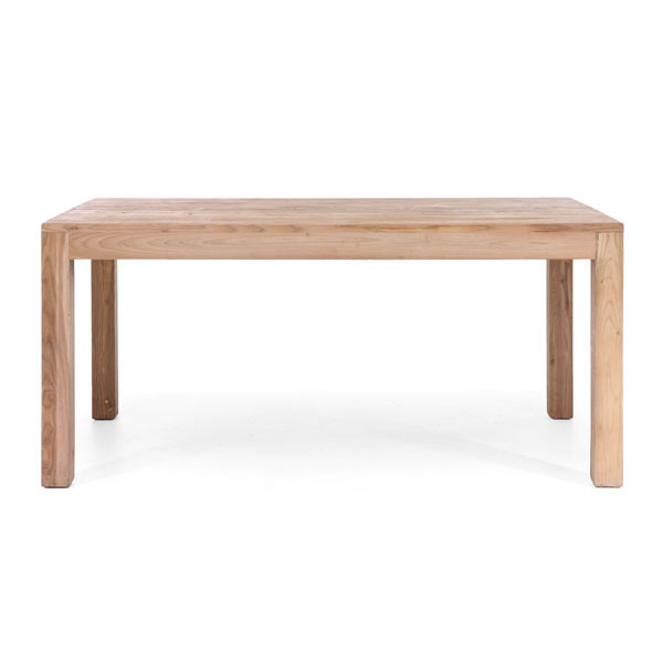 Rectangular Natural Wood Contemporary Dining Table - Click Image to Close