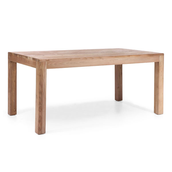 Rectangular Natural Wood Contemporary Dining Table - Click Image to Close