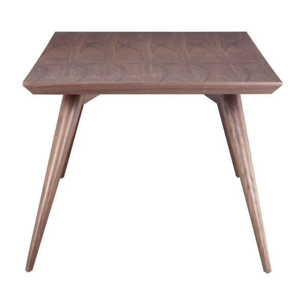 Contemporary Modern Sturdy Walnut Dining Room Table - Click Image to Close