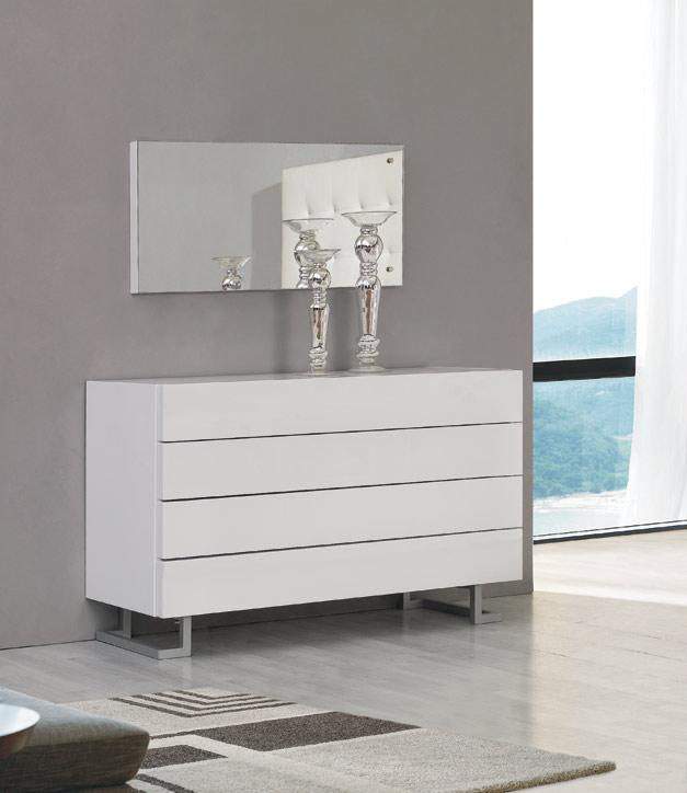 Elise Dresser in White or Black Luxury Lacquer on Stylish 