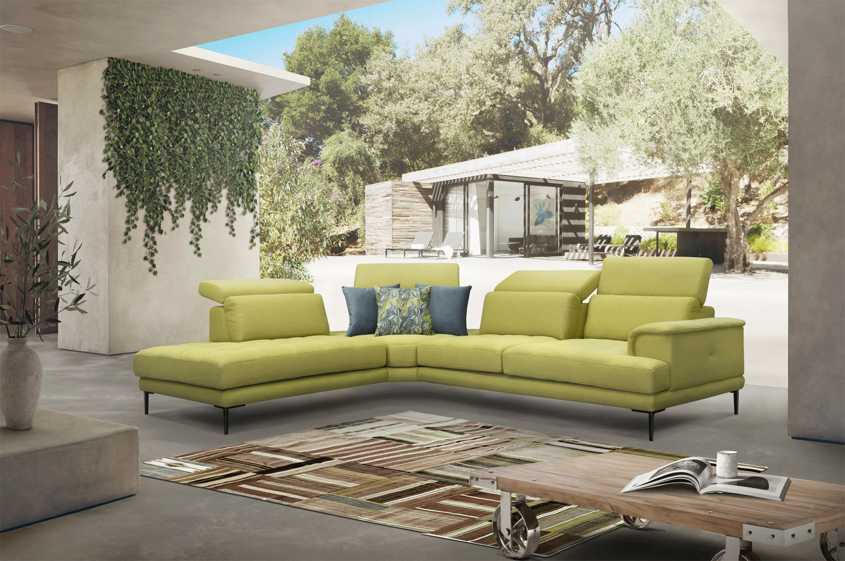 Contemporary Sectional Sofa Set - Click Image to Close