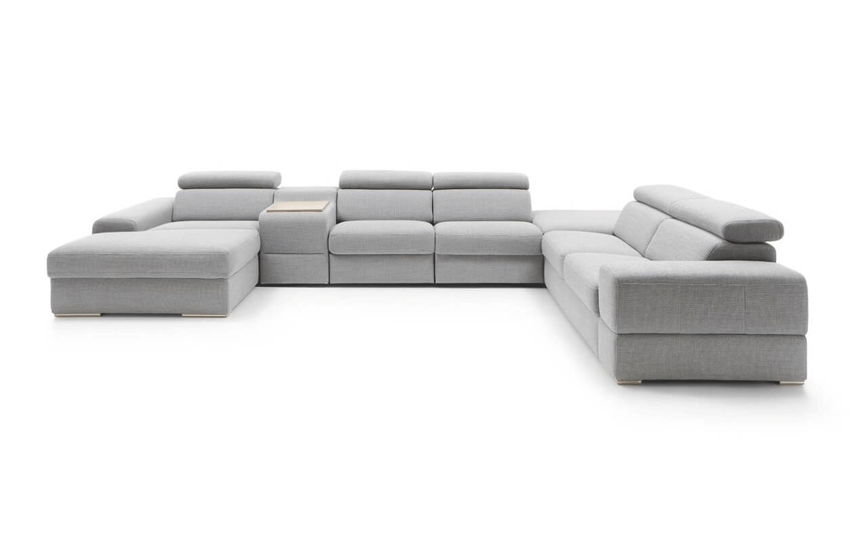 Fabric Contemporary Sectional Sofa - Click Image to Close