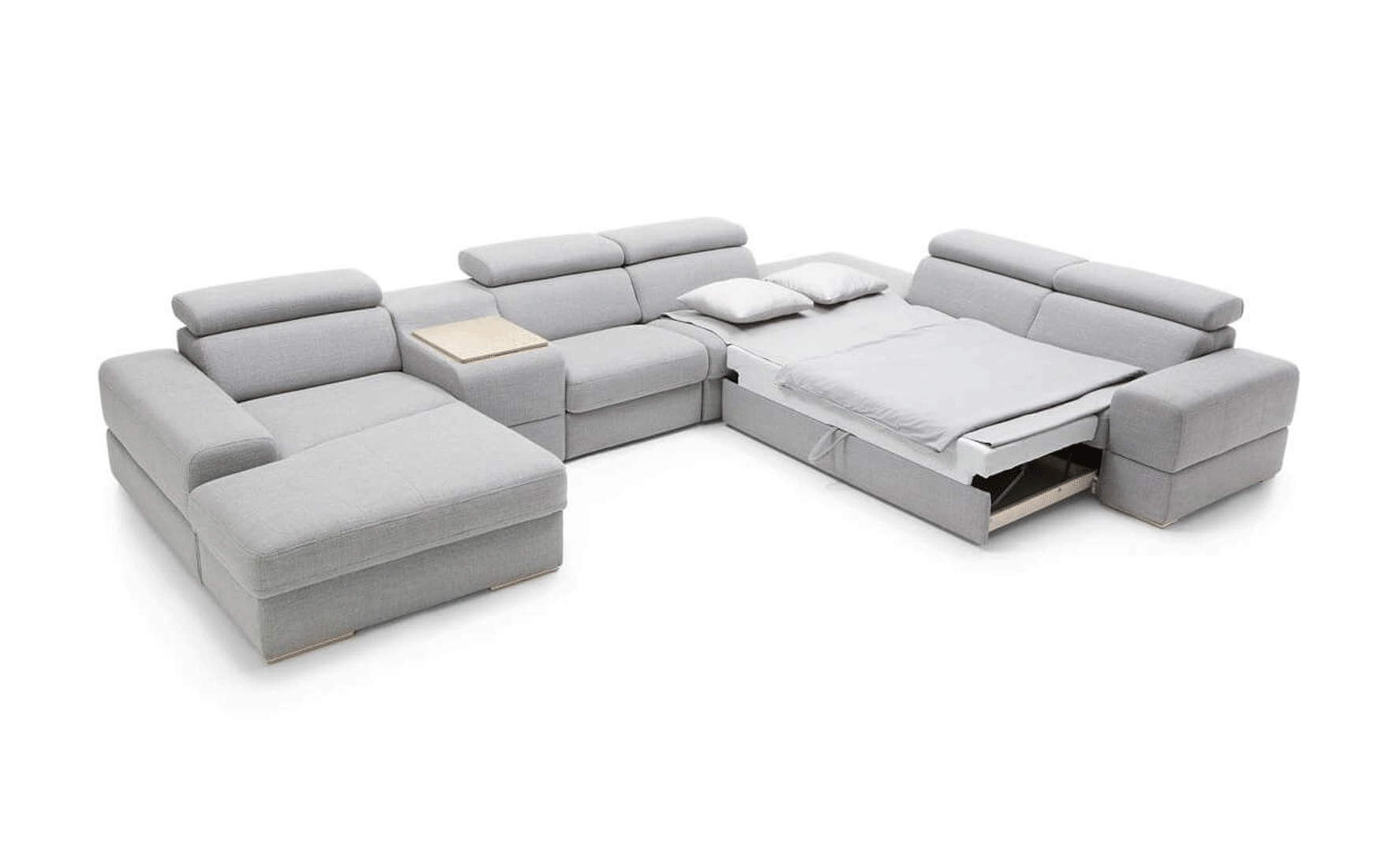 Fabric Contemporary Sectional Sofa - Click Image to Close