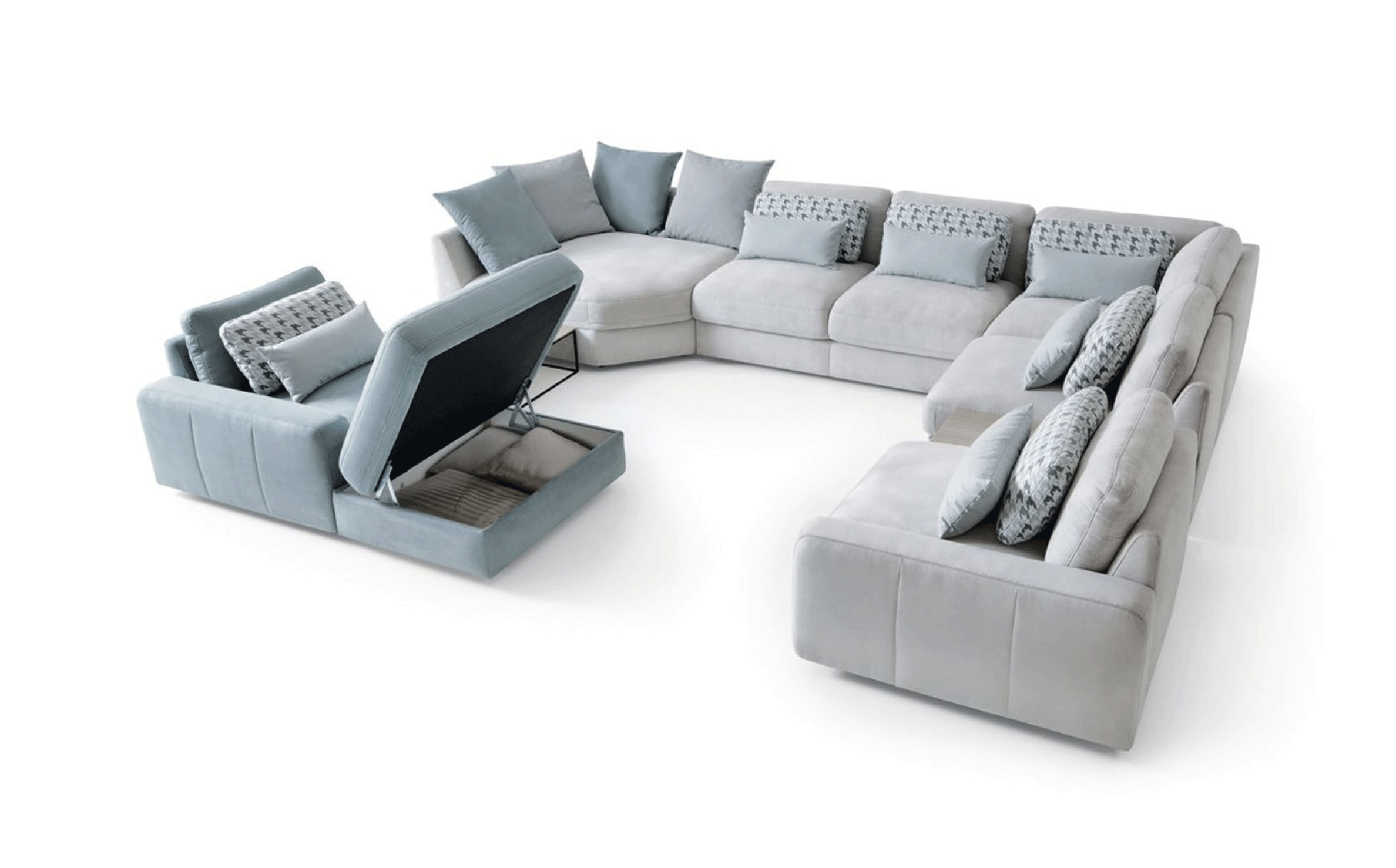 Luxurious Microfiber Corner Sectional Sofa - Click Image to Close