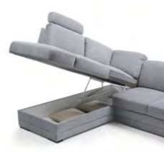 Unique Modern Microfiber Sectional - Click Image to Close
