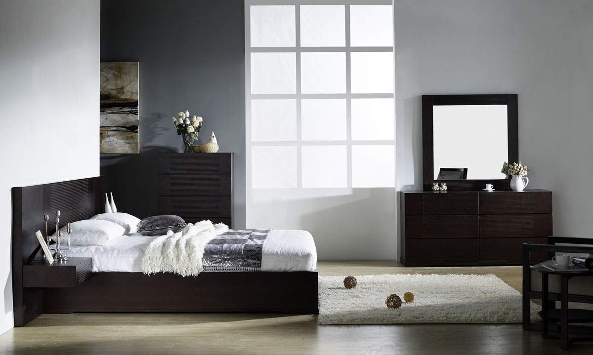 Elegant Quality Modern Bedroom Sets with Extra Long Headboard - Click Image to Close