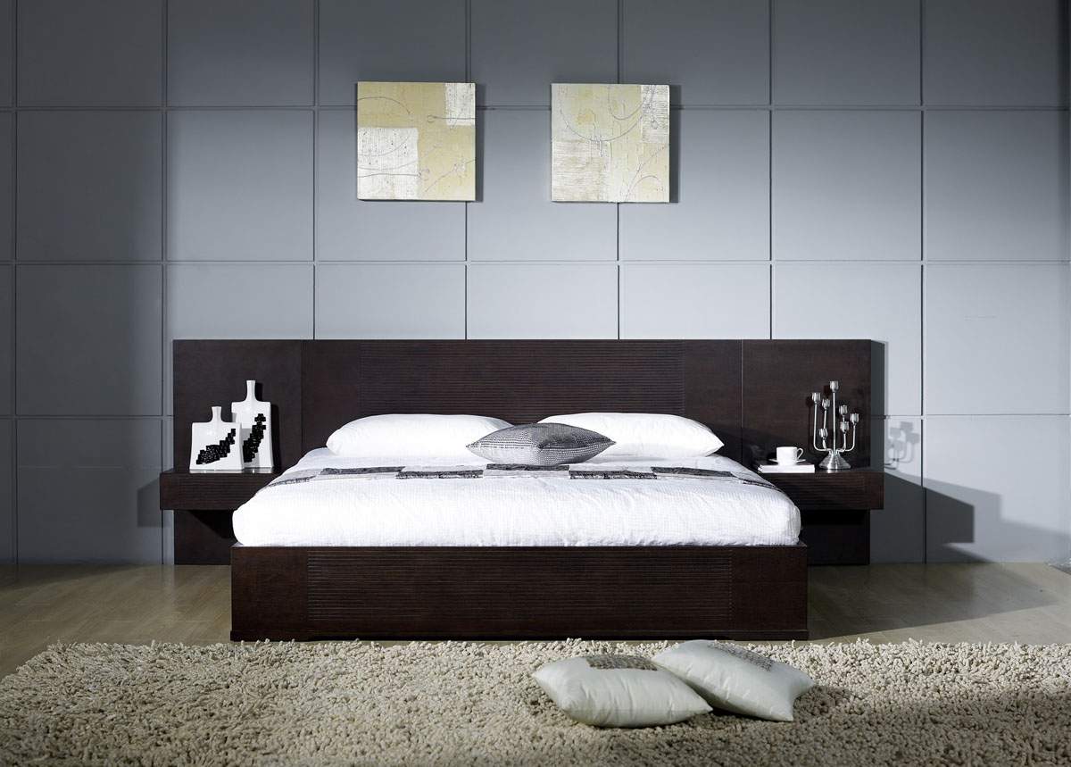 Elegant Quality Modern Bedroom Sets with Extra Long Headboard - Click Image to Close