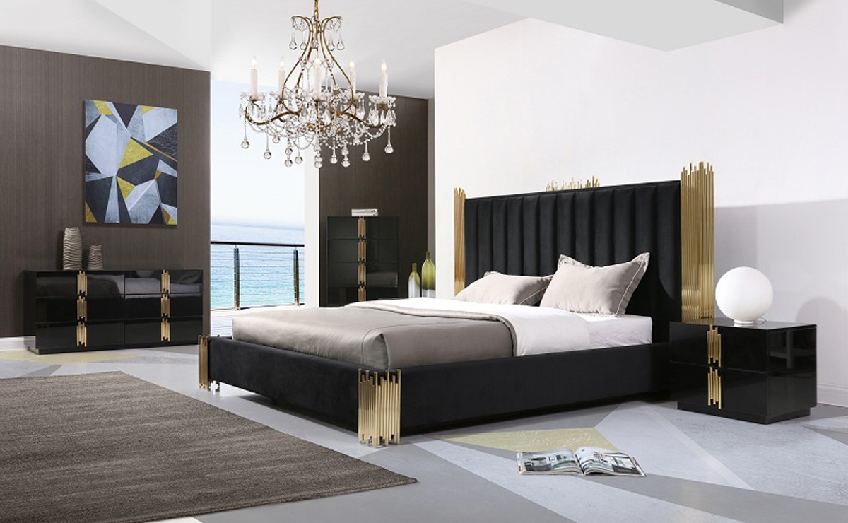 Exquisite Wood Modern Master Bedroom Set - Click Image to Close