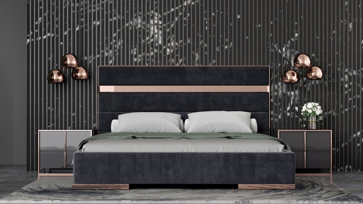 Elegant Wood Elite Modern Bedroom Sets with Extra Storage Cases - Click Image to Close