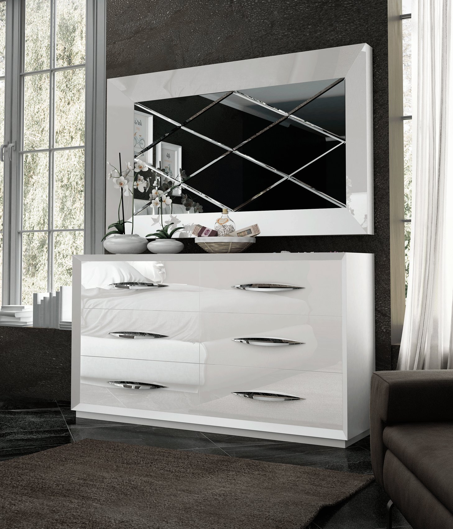 Elegant Wood Luxury Contemporary Furniture Set