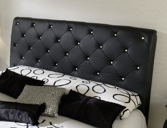 Made in Spain Leather Modern Design Bed Set with Upholstered Bed - Click Image to Close