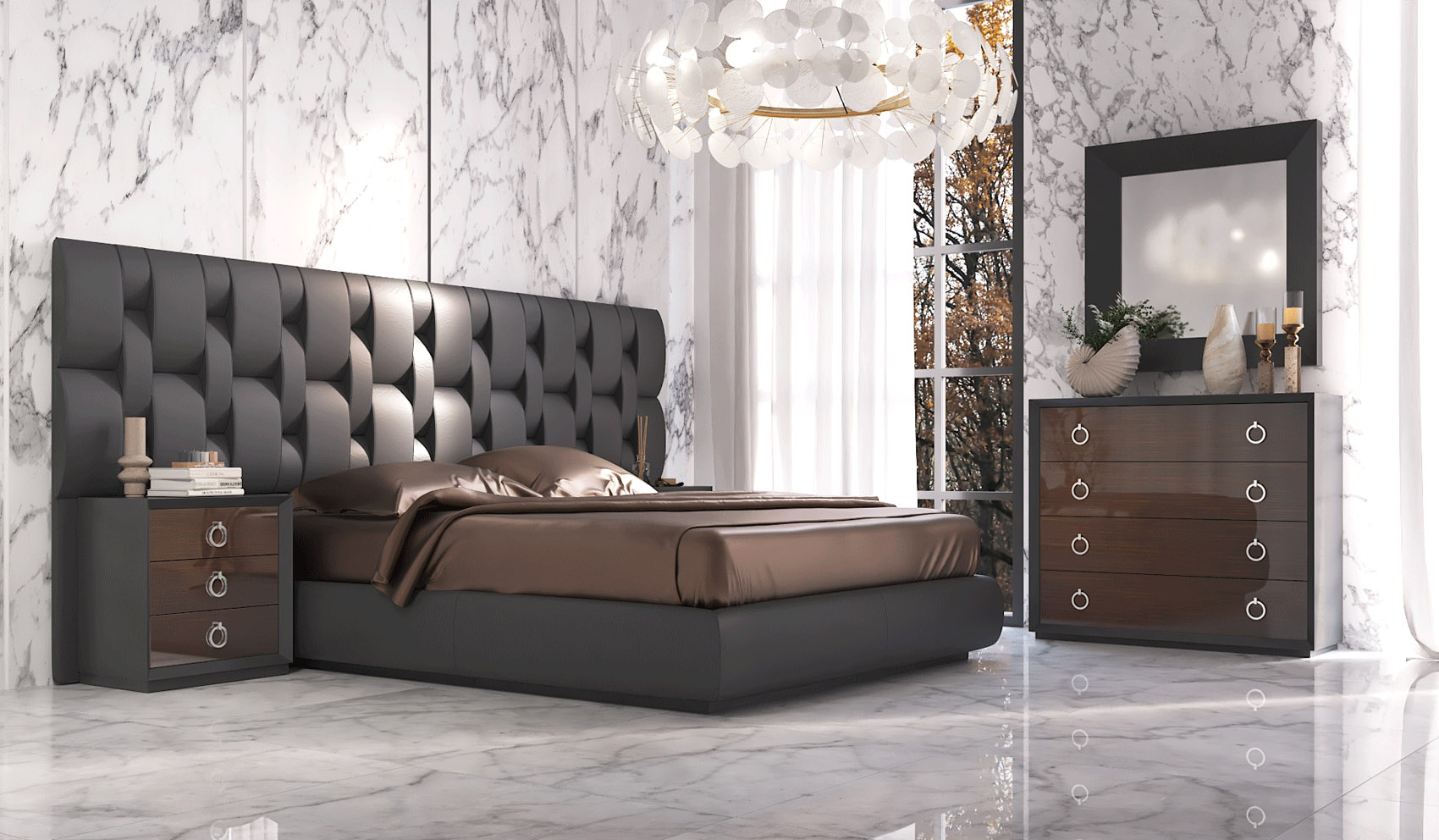 Made in Spain Leather Luxury Contemporary Furniture Set with Extra Storage - Click Image to Close