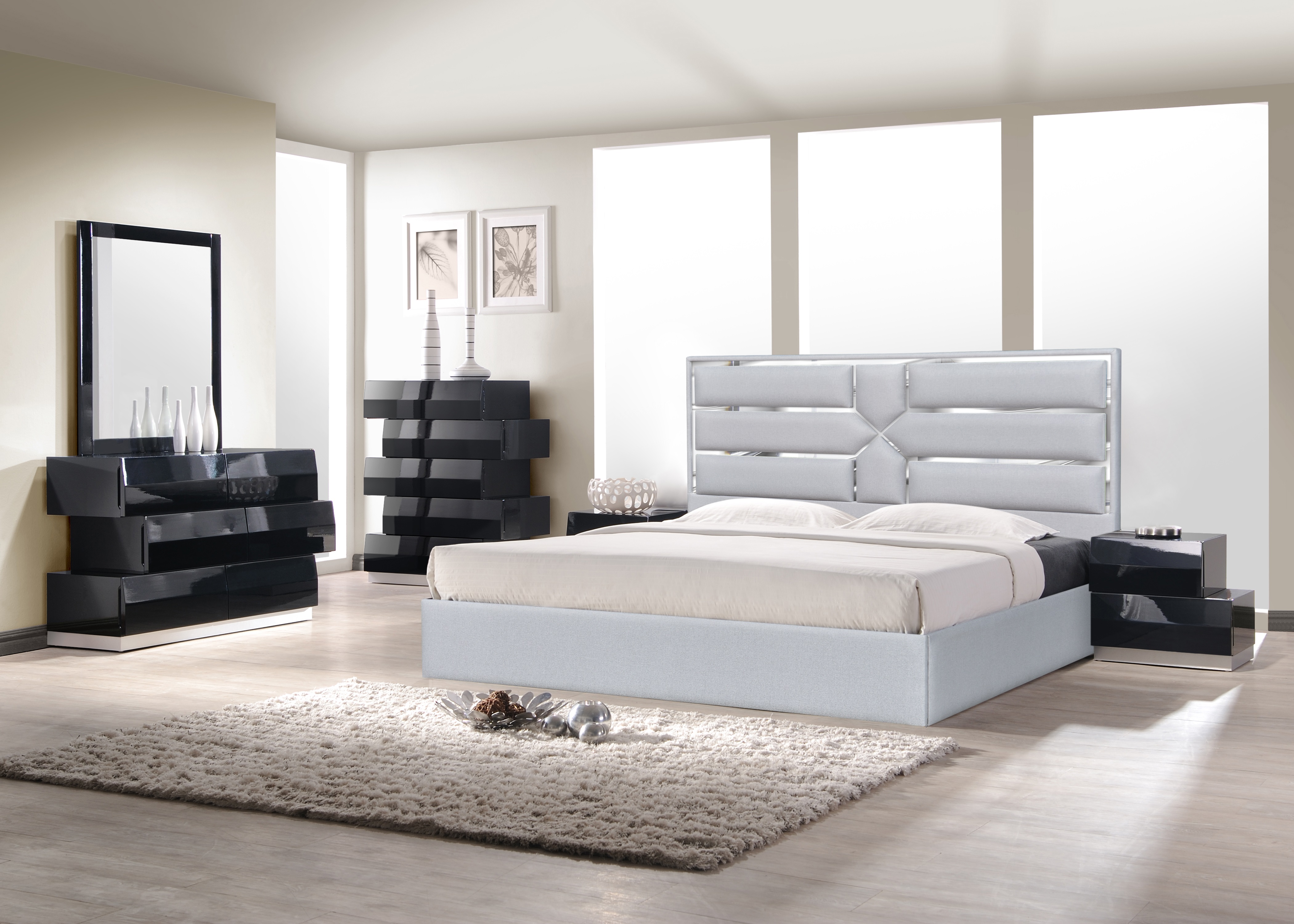 Quality Platform Bedroom Set with Extra Storage - Click Image to Close