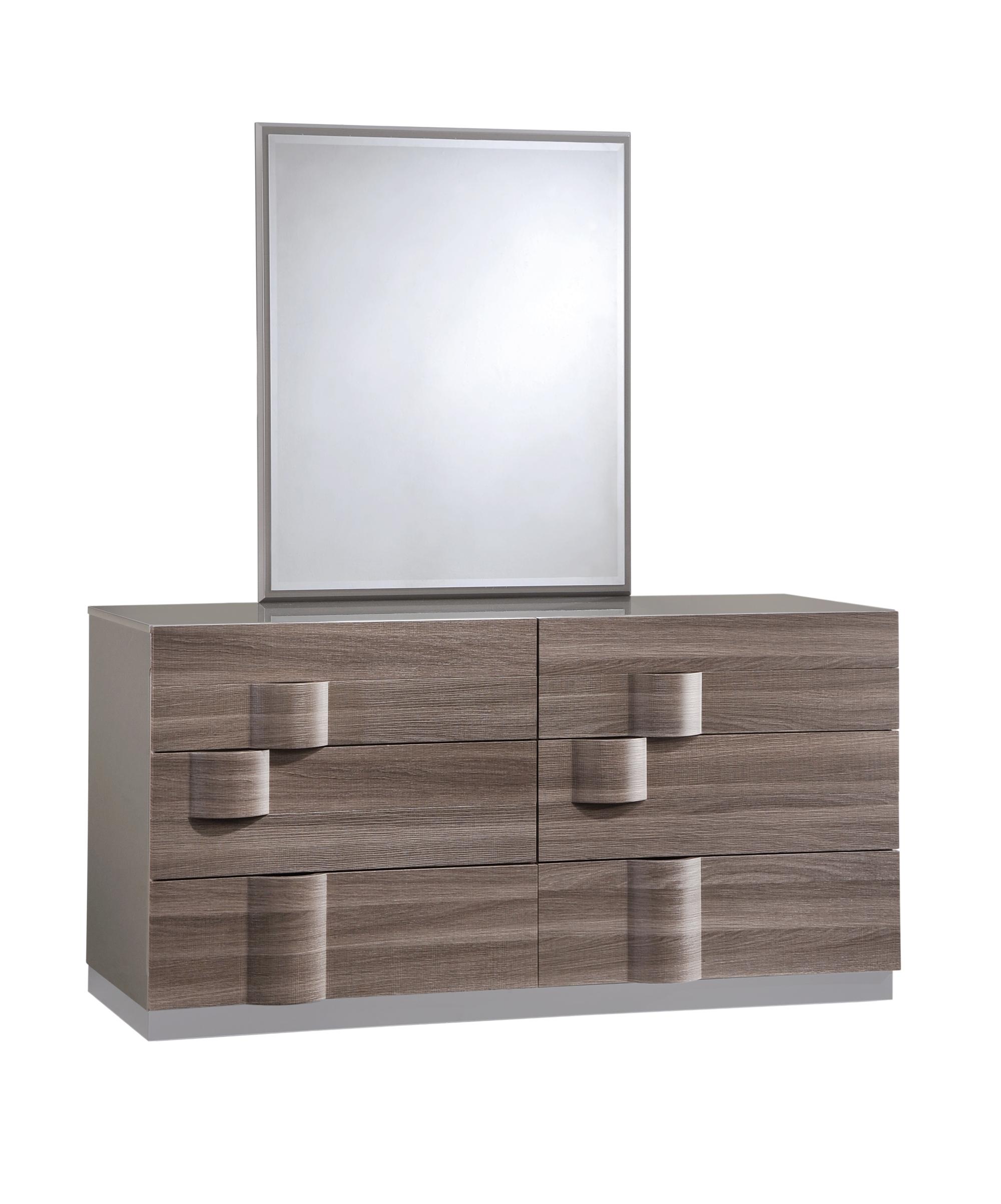 Glamorous Grey  Zebra Wood LED Bedroom  Set  Philadelphia 