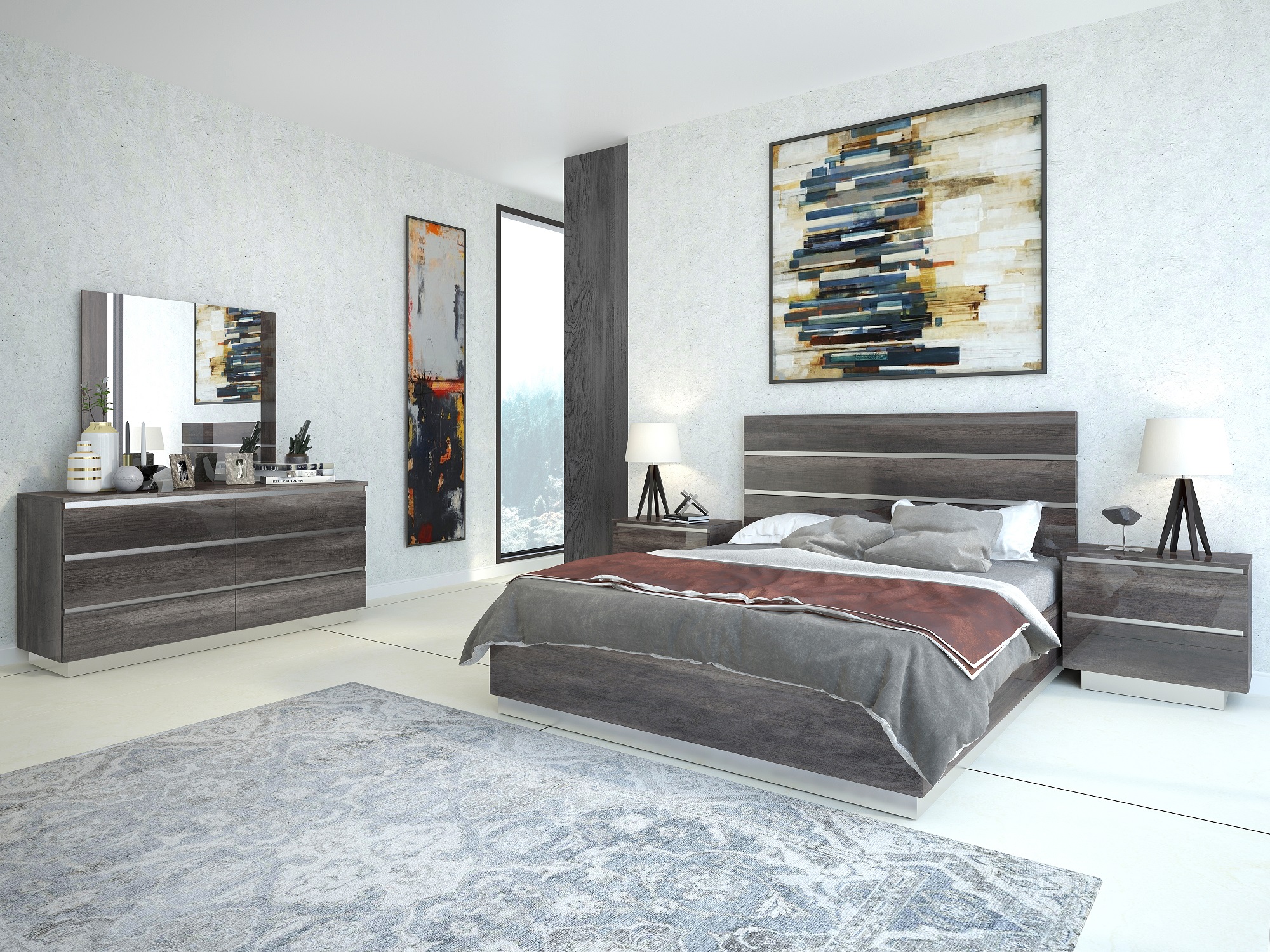 Stylish Quality Luxury Modern Furniture Set with Extra Storage Case Colorado Springs Colorado J