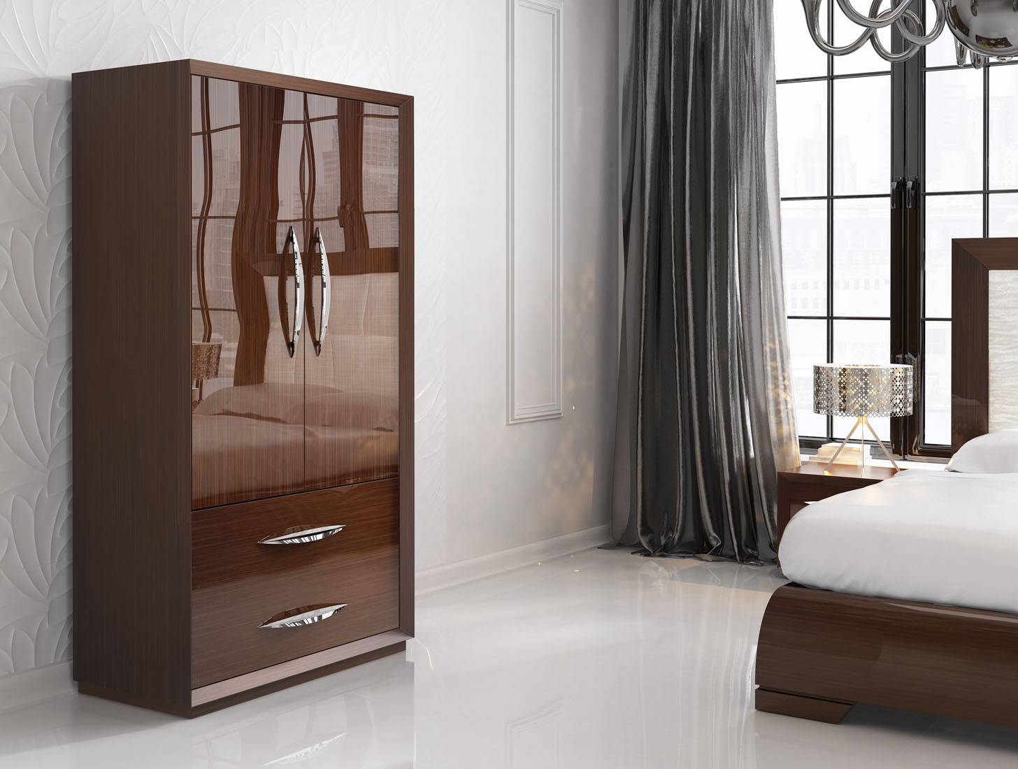 Made in Spain Leather Modern Contemporary Master Beds - Click Image to Close