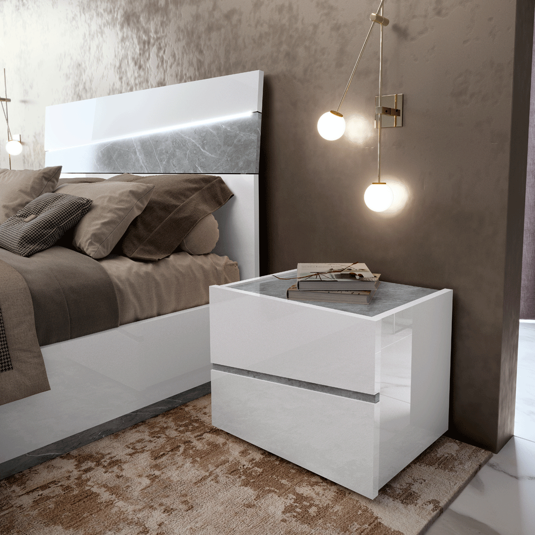 Made in Italy Quality Modern Contemporary Bedroom - Click Image to Close