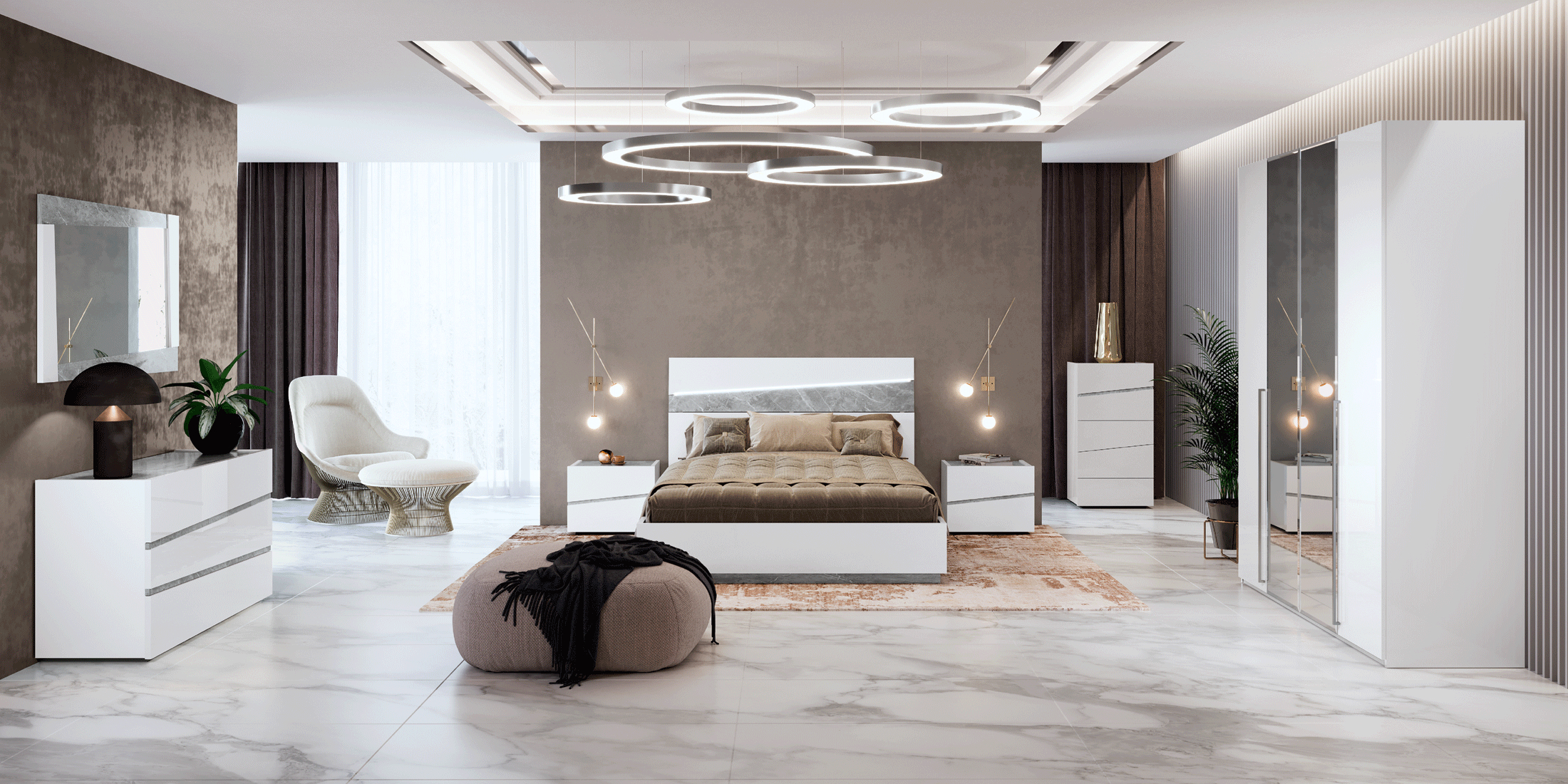Made in Italy Quality Modern Contemporary Bedroom - Click Image to Close