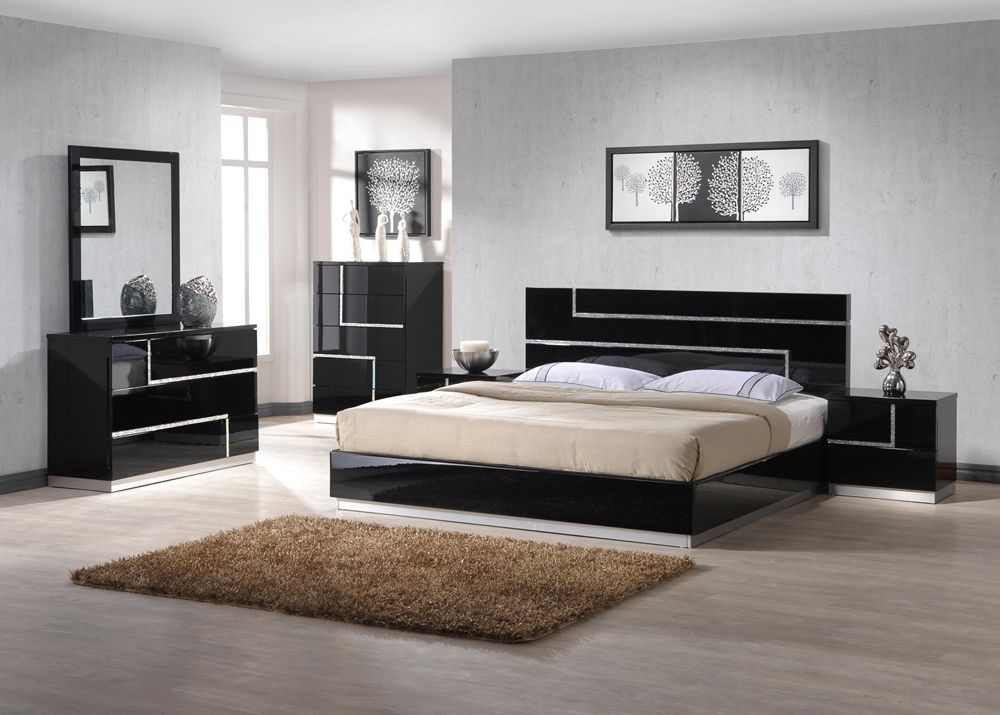 Unique Wood Designer Bedroom Rockford Illinois J&M-Furniture-LUCCA