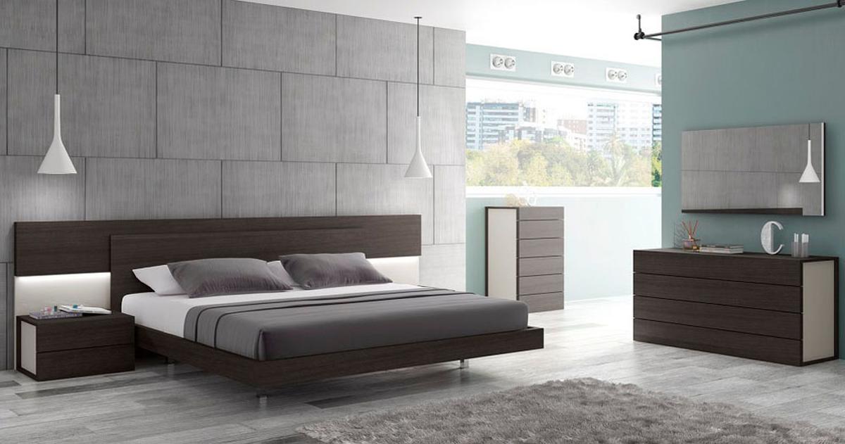 Modern Bedroom Set with LED lighting system