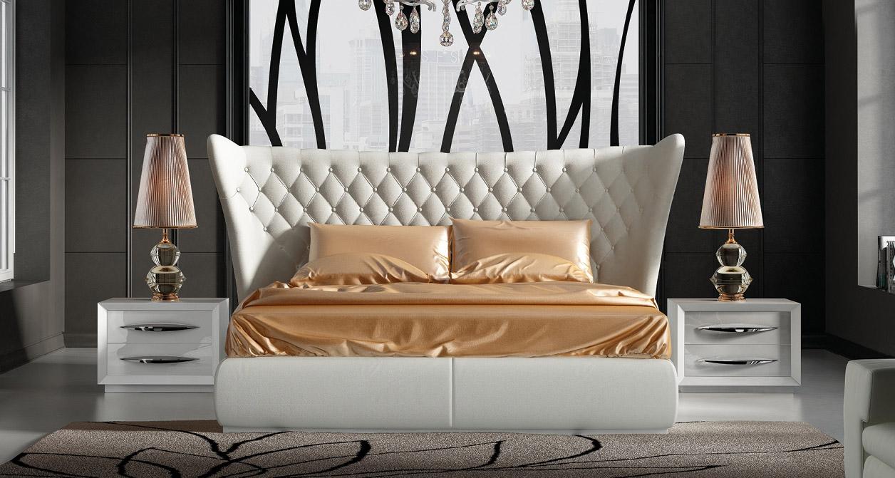 Stylish Leather Luxury Bedroom Furniture Sets - Click Image to Close