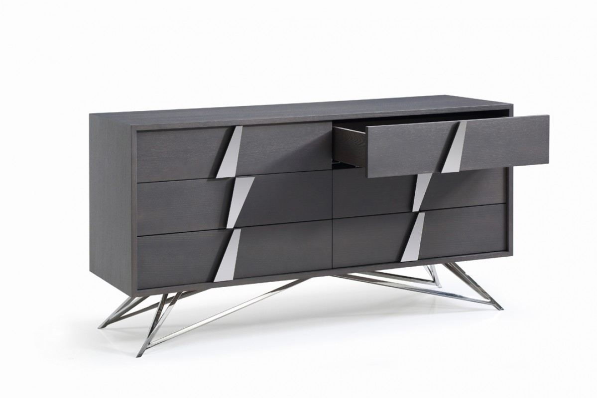 Refined Leather High End Bedroom Furniture