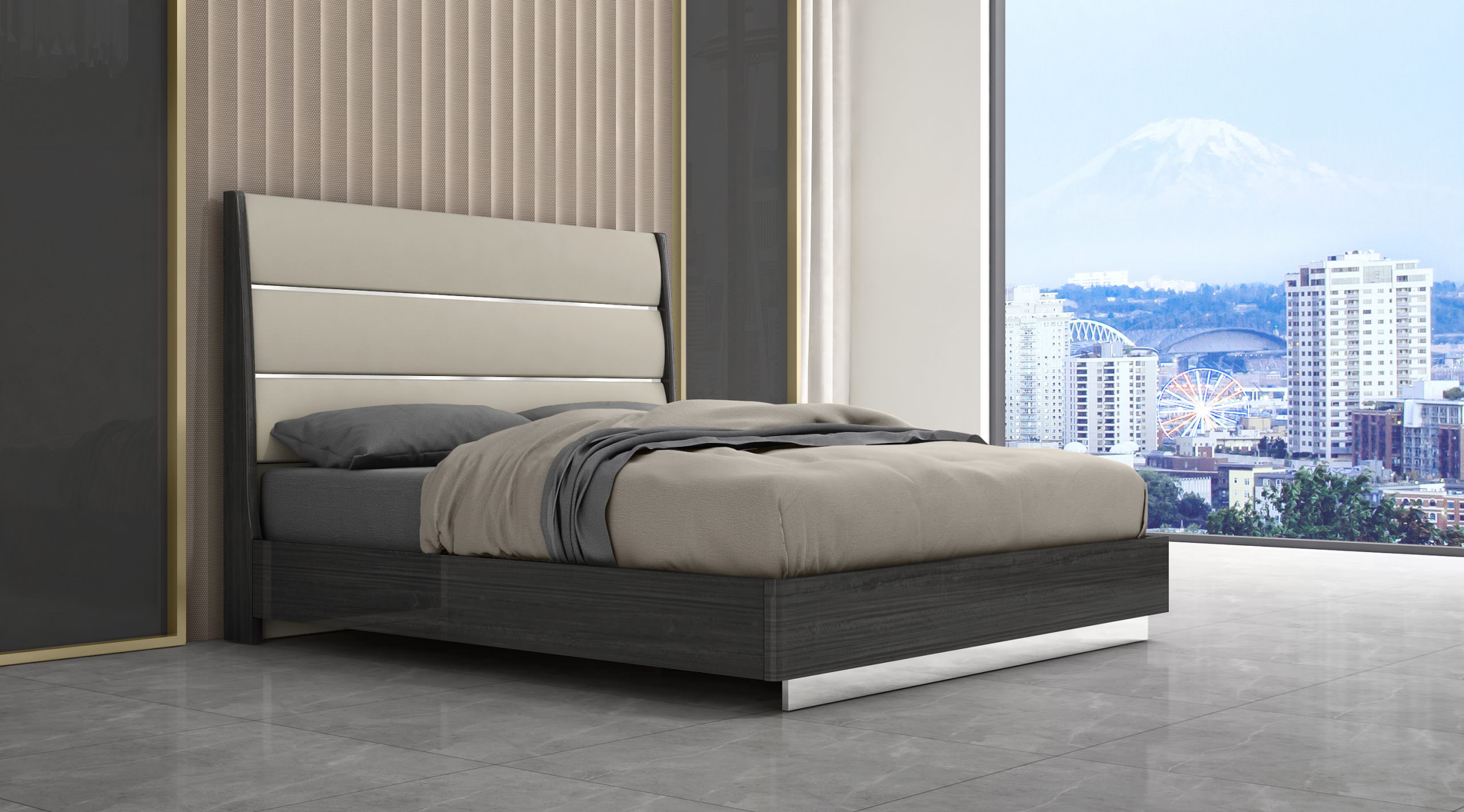 Fashionable Leather Luxury Bedroom Furniture - Click Image to Close