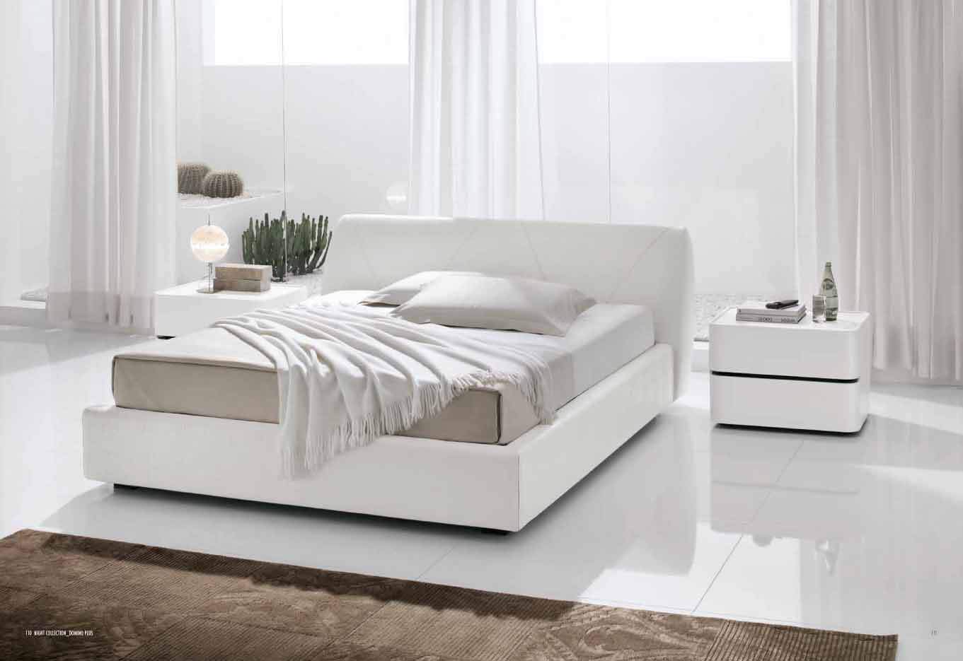 Made in Italy Leather Bedroom Design with Extra Storage ...