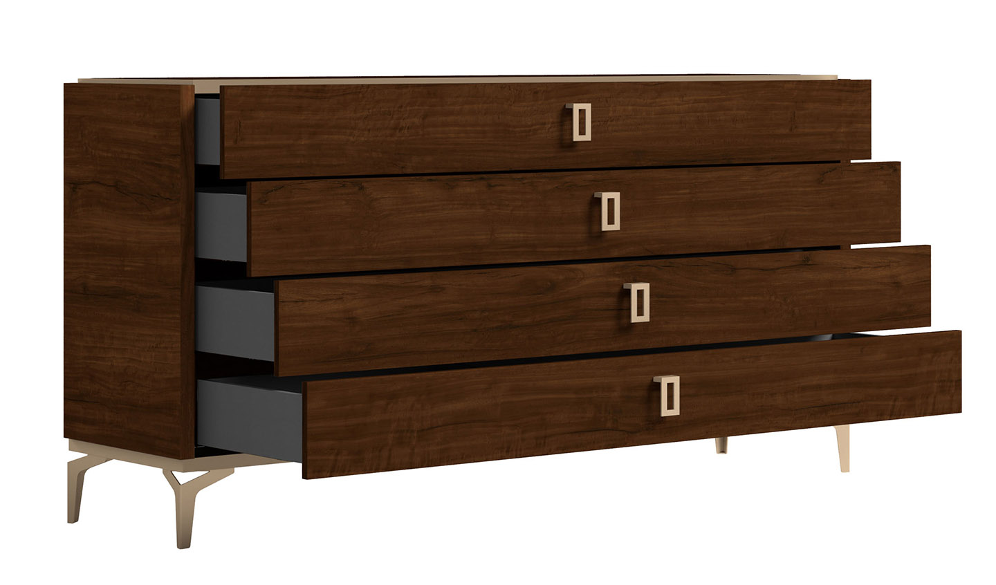 Retro Contemporary European Bedroom Set - Click Image to Close