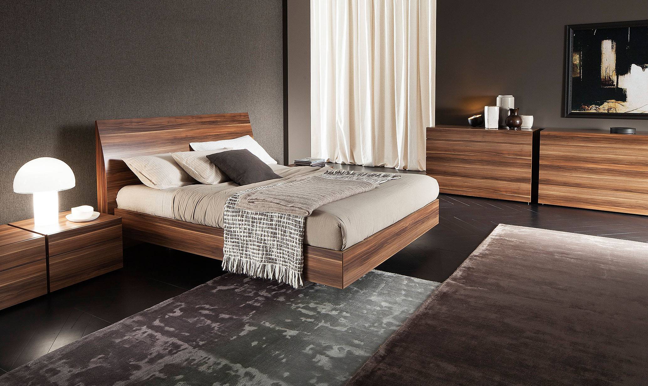 Elegant Wood Luxury Bedroom Furniture Los Angeles California Rossetto