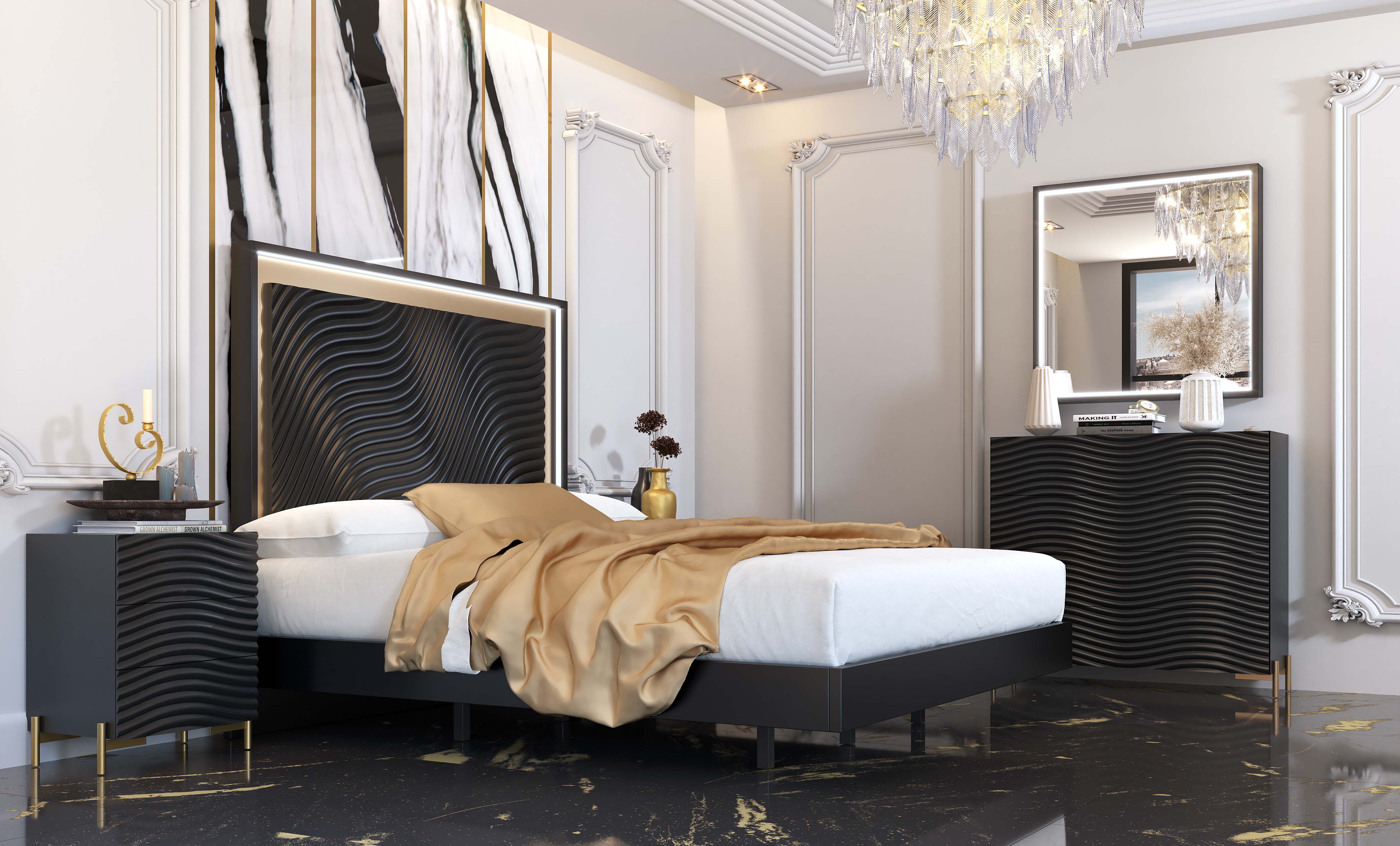 Extravagant High End Bedroom Set - Click Image to Close