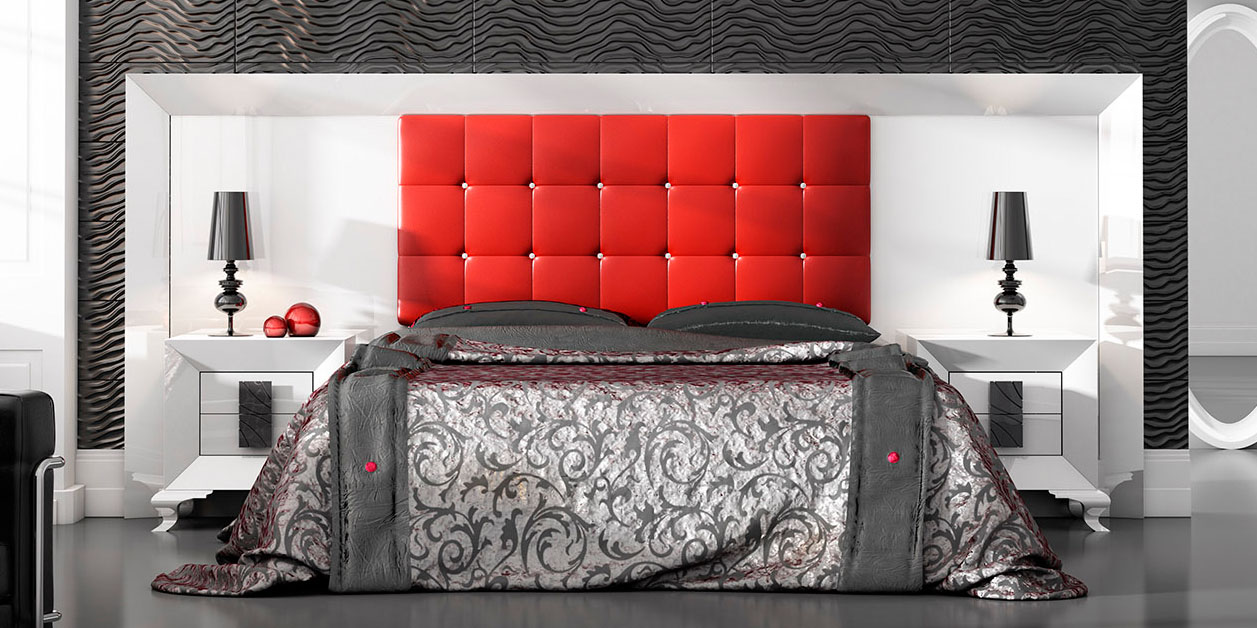 Made in Spain Leather High End Bedroom Furniture Sets - Click Image to Close