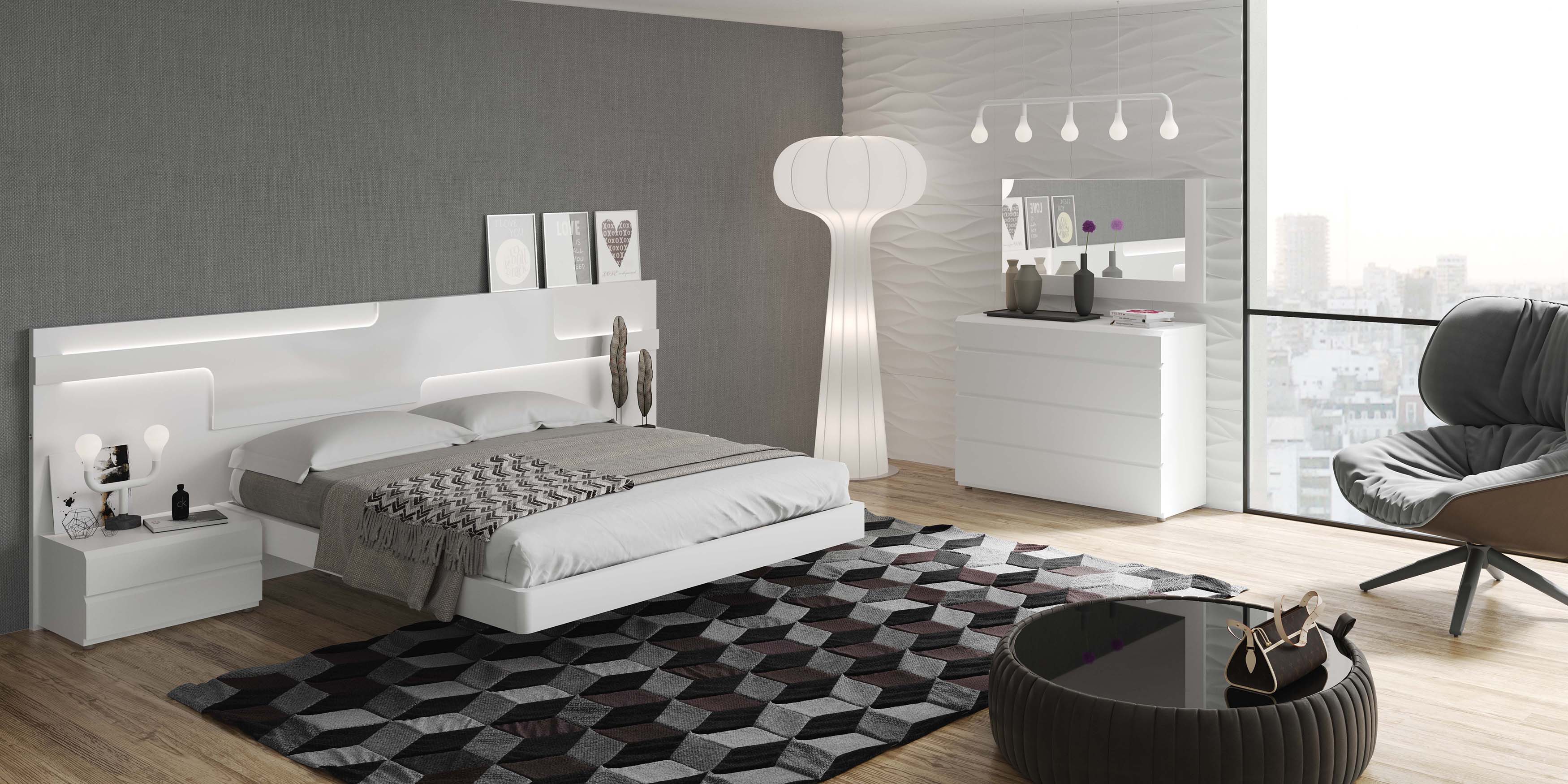 Made in Spain Quality Modern Contemporary Bedroom Designs with Extra Storage - Click Image to Close