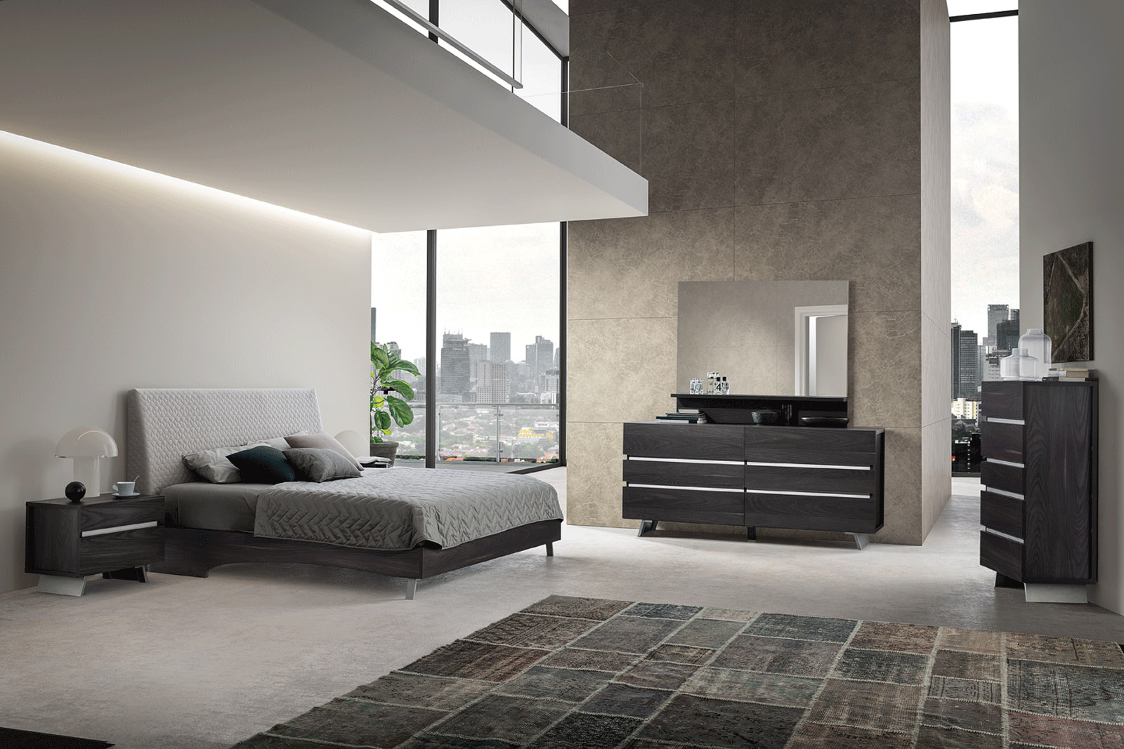 Made in Italy Wood Contemporary Bedroom Design - Click Image to Close