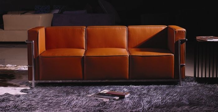 Le Corbusier Italian Full Leather Sofa