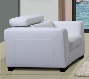 Shanghai White Bonded Leather Living Room Chair Shanghai White Bonded Leather Living Room Chair