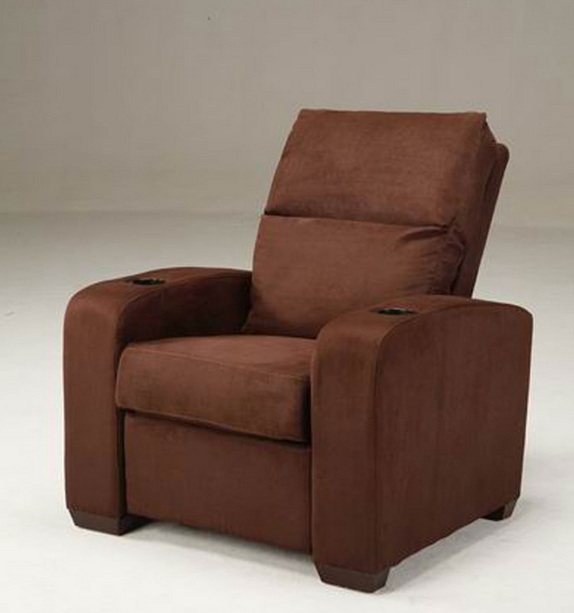 Reclining Movie Chair with two Builtin Cup Holders Shop modern Italian and luxury furniture