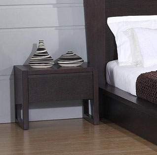 One Drawer Nightstand with Arch Legs from Jazz Collection One Drawer Nightstand with Arch Legs from Jazz Collection