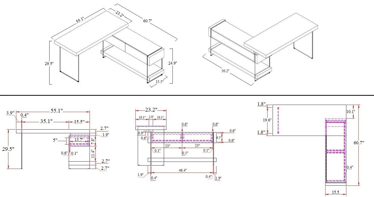 High Quality White Desk with X Shaped Legs and Clean Look - Click Image to Close