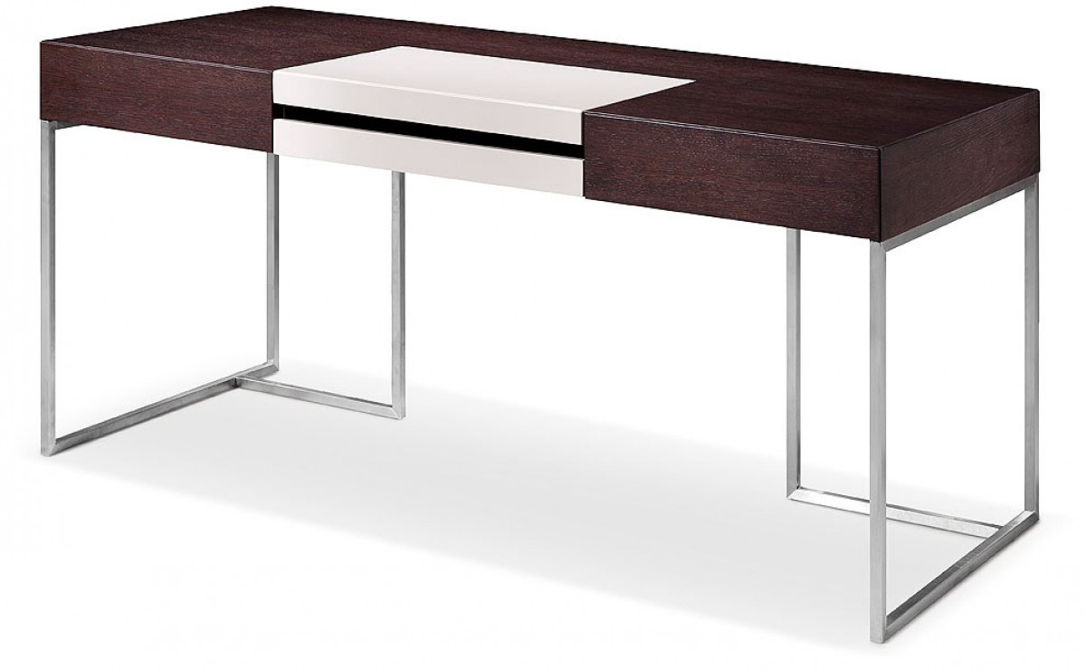 Modern L Shaped Desk with Side Cabinet - Click Image to Close
