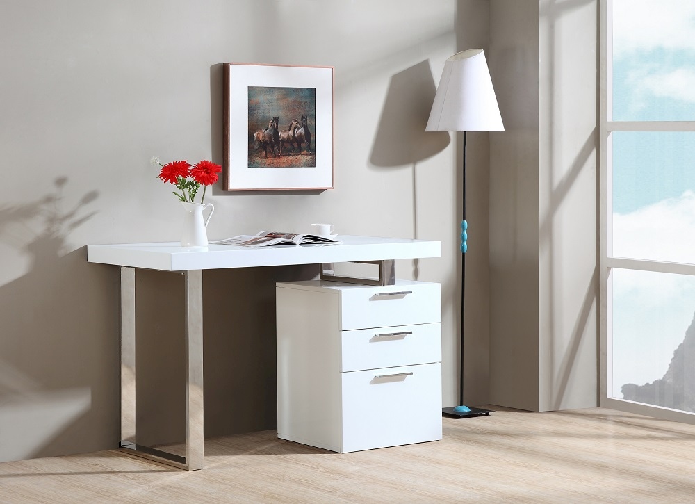 Star Desk with Cast Chrome Supports - Click Image to Close
