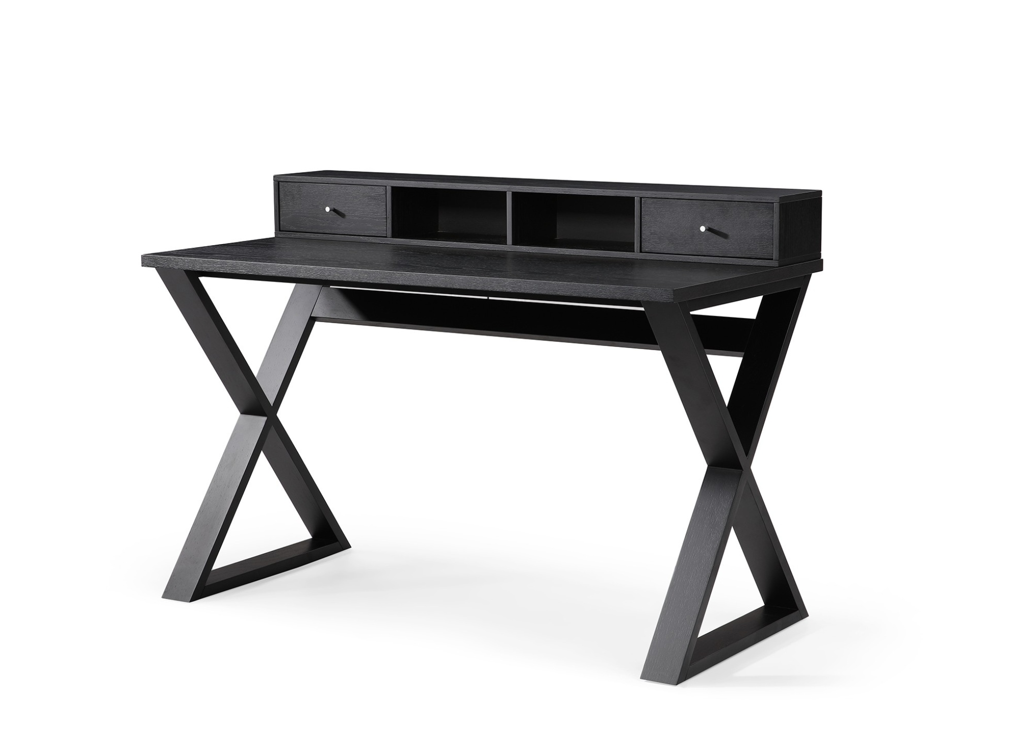 Modern Wenge Office Desk with Two Drawers