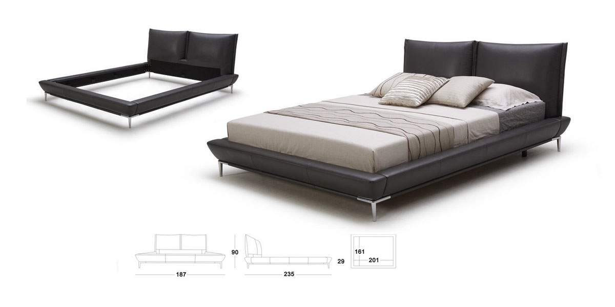 Exclusive Leather Luxury Platform Bed - Click Image to Close