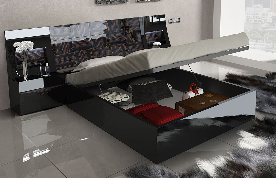 High-class Wood Elite Platform Bed