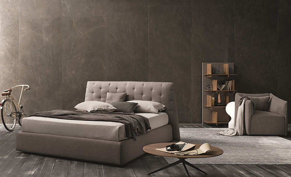 Made in Italy Wood Modern Platform Bed with Extra Storage Tampa Florida